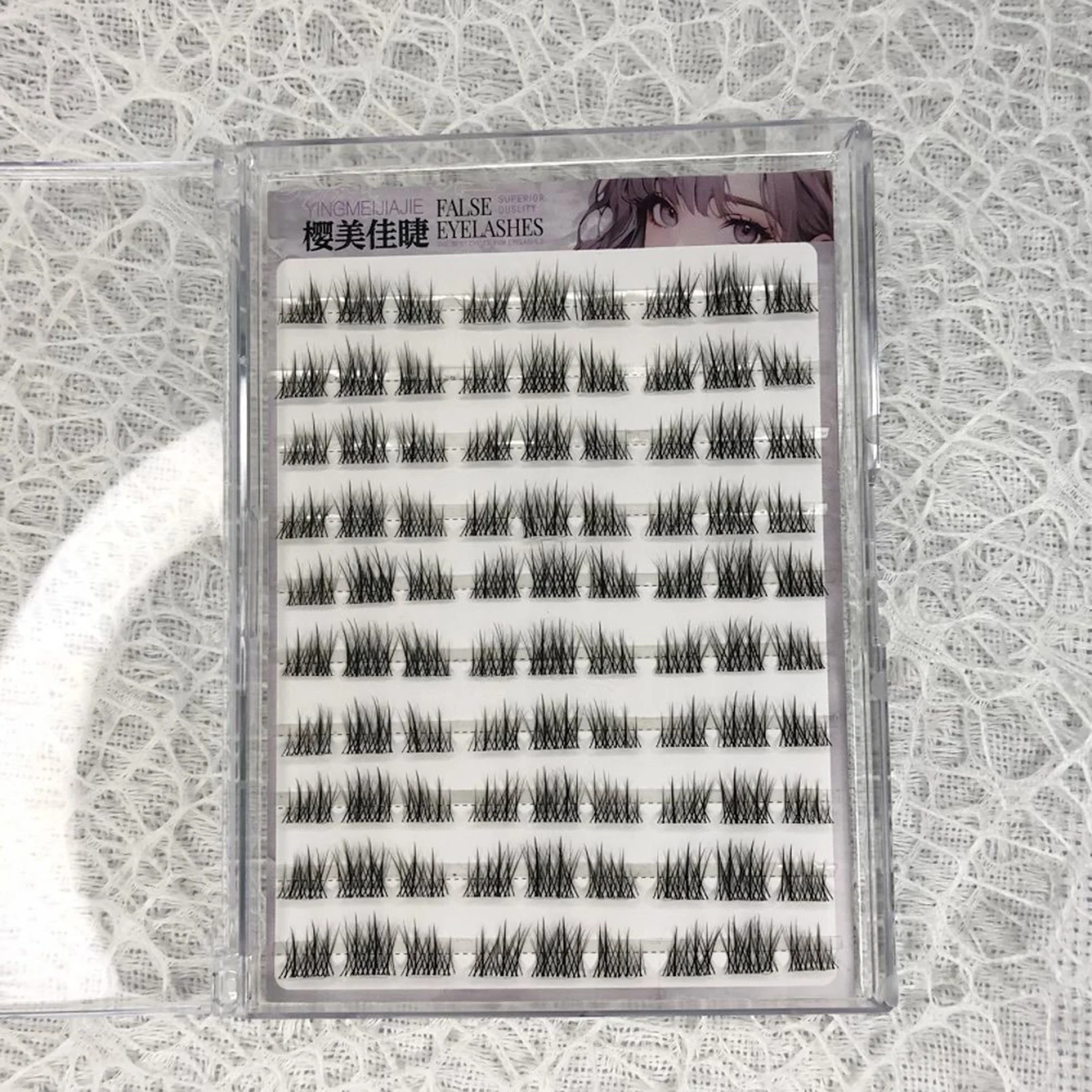 رموش صناعية رفيعة للغاية خالية من الغراء طبيعية لا حاجة للغراء رموش مجزأة مجموعات رموش مانغا ذاتية اللصق #4