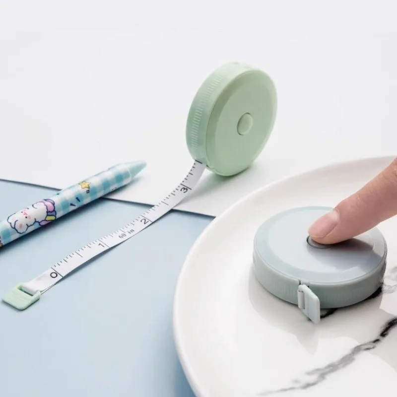 Portable tape measure cute small ruler soft ruler portable measure three circumference mini leather tape measure clothes waist