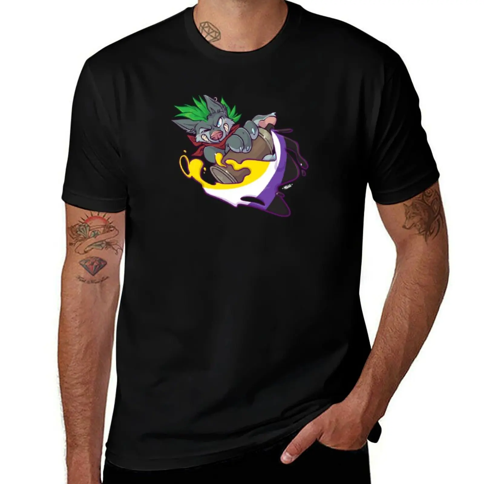 

[Spride] Non-Binary pride ! T-Shirt men t shirt cotton 100% t shirts for man cotton man t shirt graphic T-Shirt