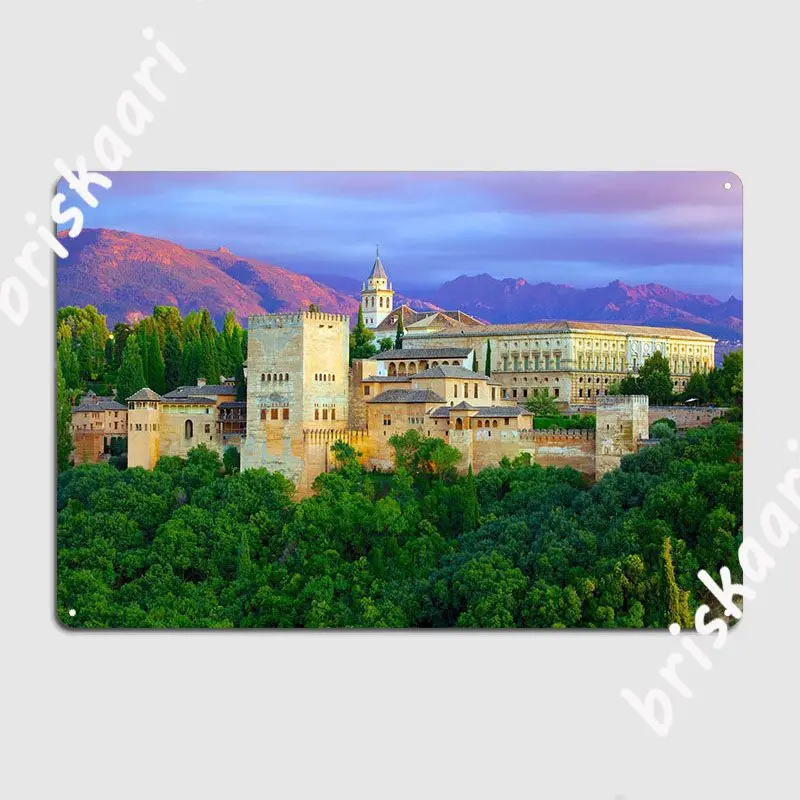 Spain Granada Alhambra Metal Sign Wall Decor Pub Garage Printing Cinema Garage Tin Sign Poster