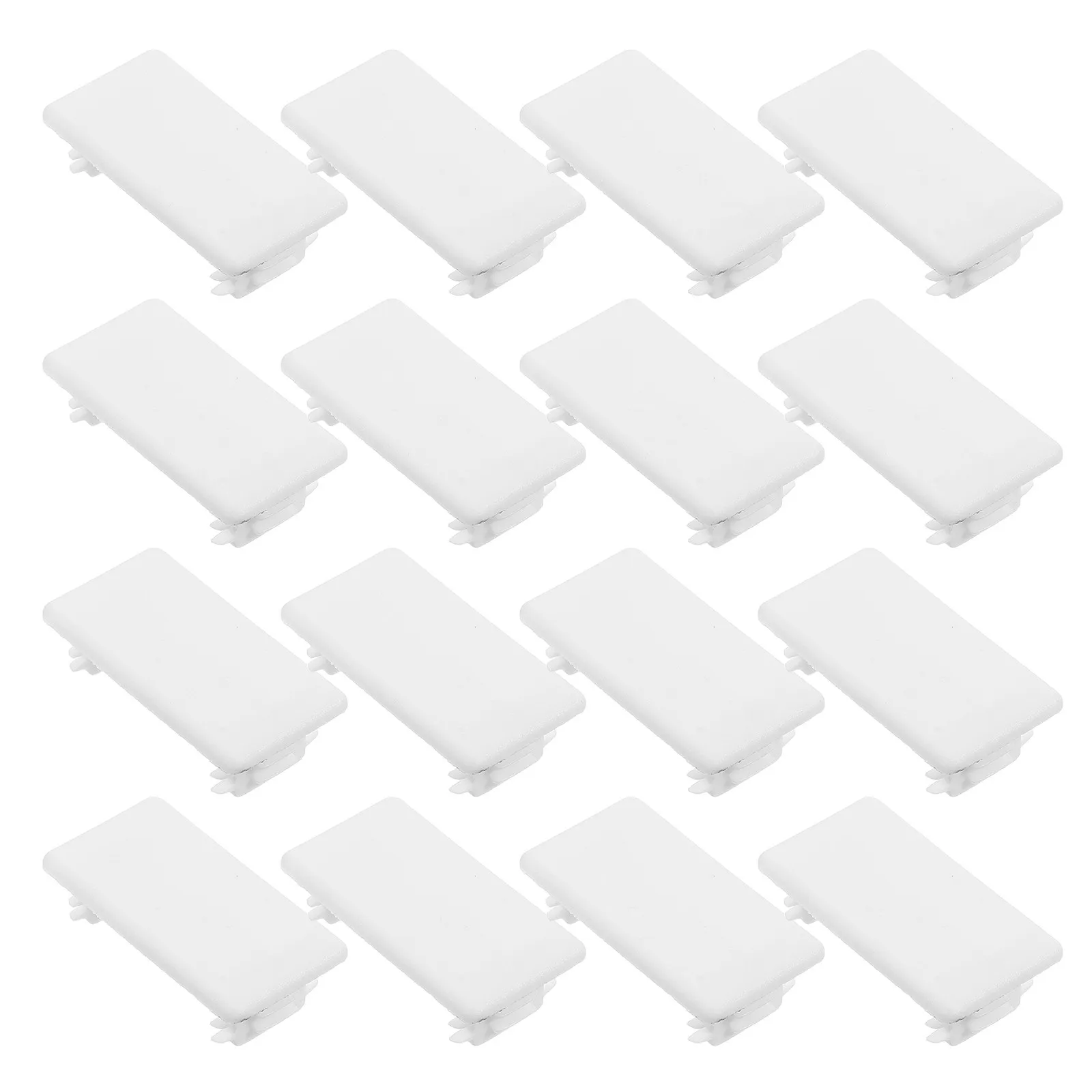 50Pcs Strut Channel Protective End Caps Rectangle Plug Frame Protectors Easy Install Channel Tip Blocking Caps for Machinery