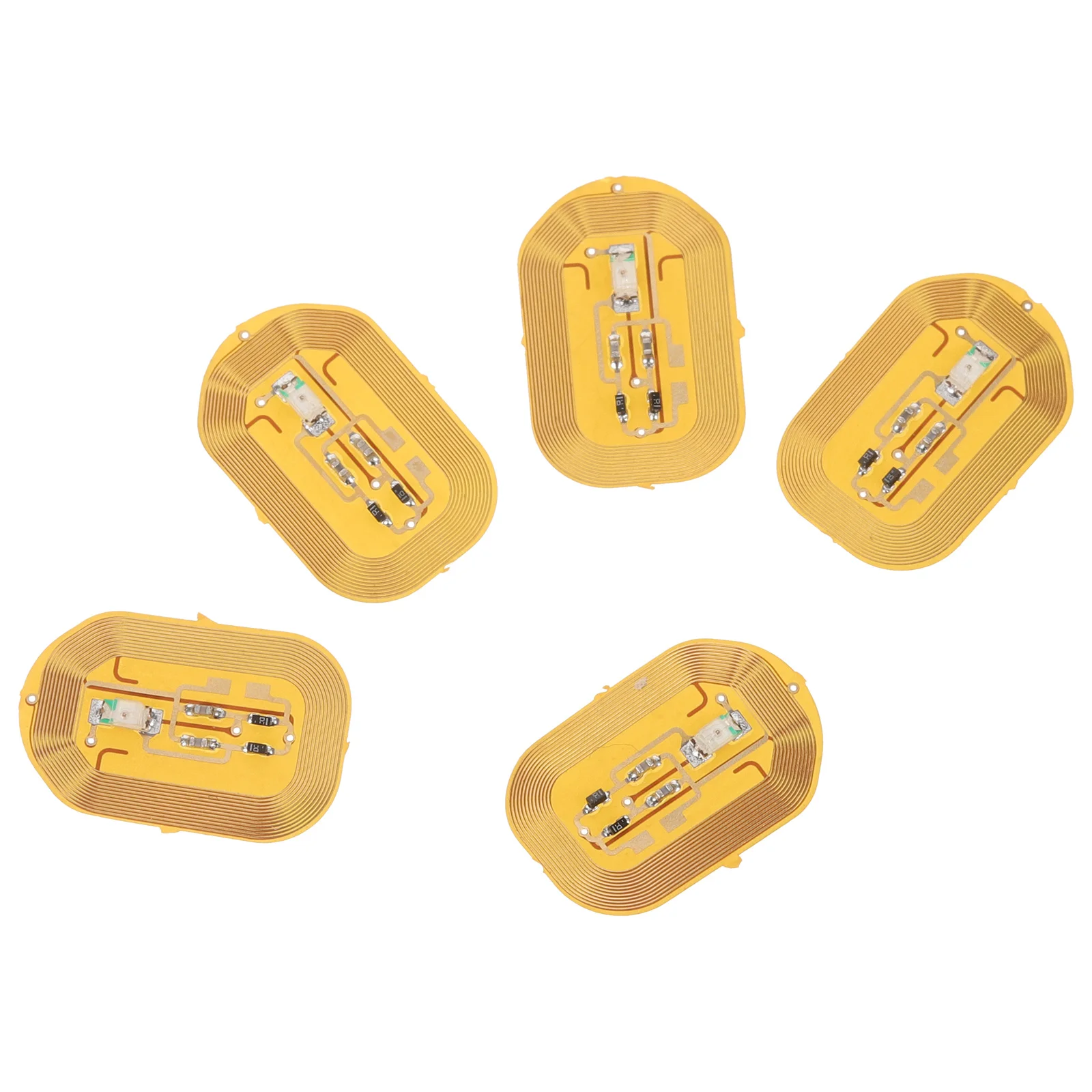 5 個 NFC センサーグローネイルステッカー DIY 軽量ネイルアートデカール女性用爪の装飾サロンホーム簡単使用スタイリッシュ