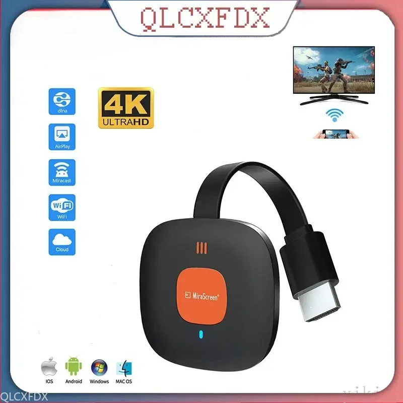 2,4G 5G 4K беспроводной Wi-Fi ТВ-ключ-приемник HDMI-совместимый ключ ТВ-палка зеркальный экран для Miracast Airplay DLNA Android IOS