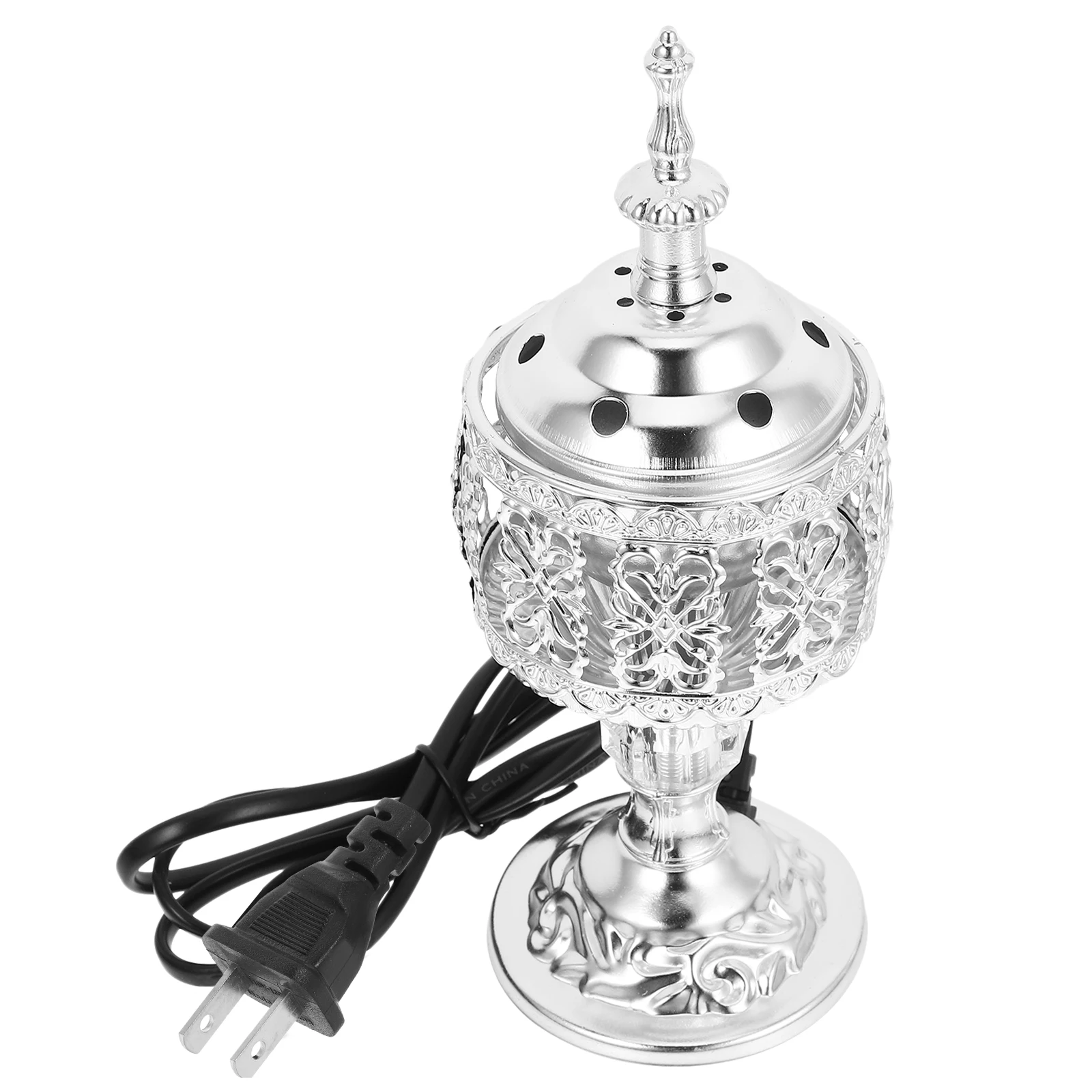 

Incense Burner Decorative Censer Electric Holder Festival Plug Stove Aroma Retro Elegant Middle Eastern Home Ornament