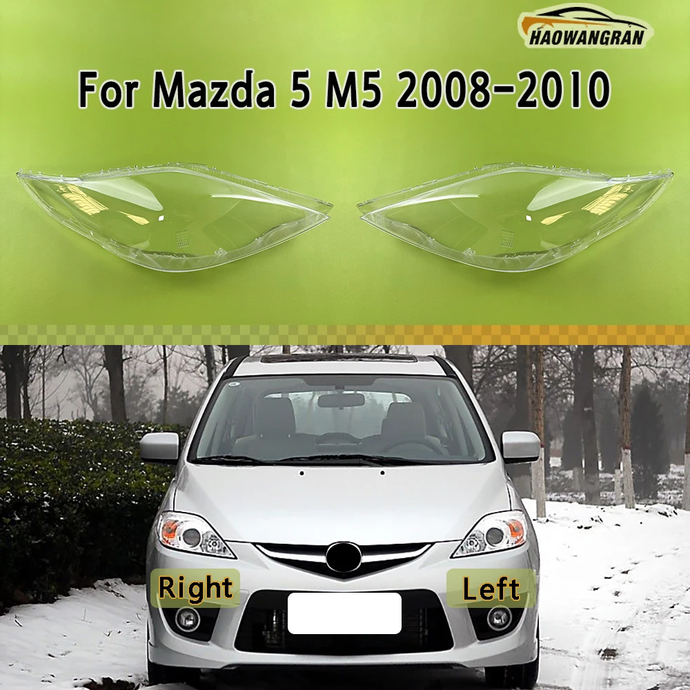 

Car Front Headlamp Cover Transparent Headlight Shell Lens Replace Original Lampshade Plexiglass For Mazda 5 M5 2008 2009 2010