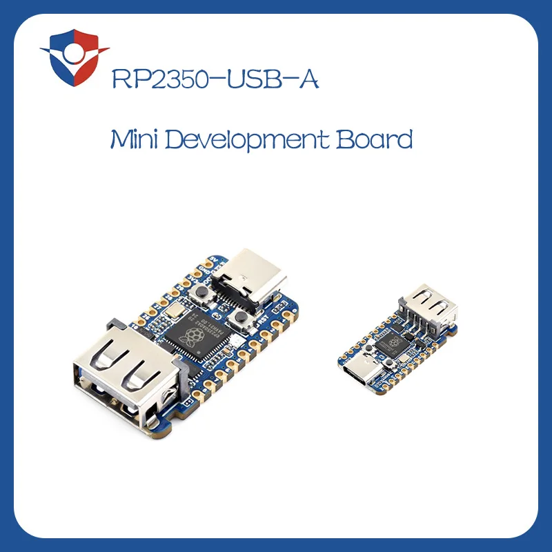 Waveshare RP2350A USB Mini Dev Board Raspberry Pi Dual-core Dual-architecture MCU 150MHz 520KB SRAM 2MB Flash