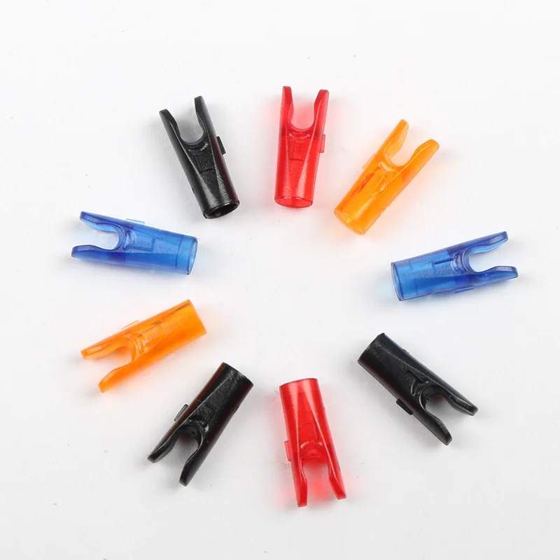 Plastic Arrow Pin Nocks, DIY Archery Acessório, Carbono Seta Shaft, Tamanho S e Tamanho L, ID4.2mm e ID6.2mm, 24 PCs