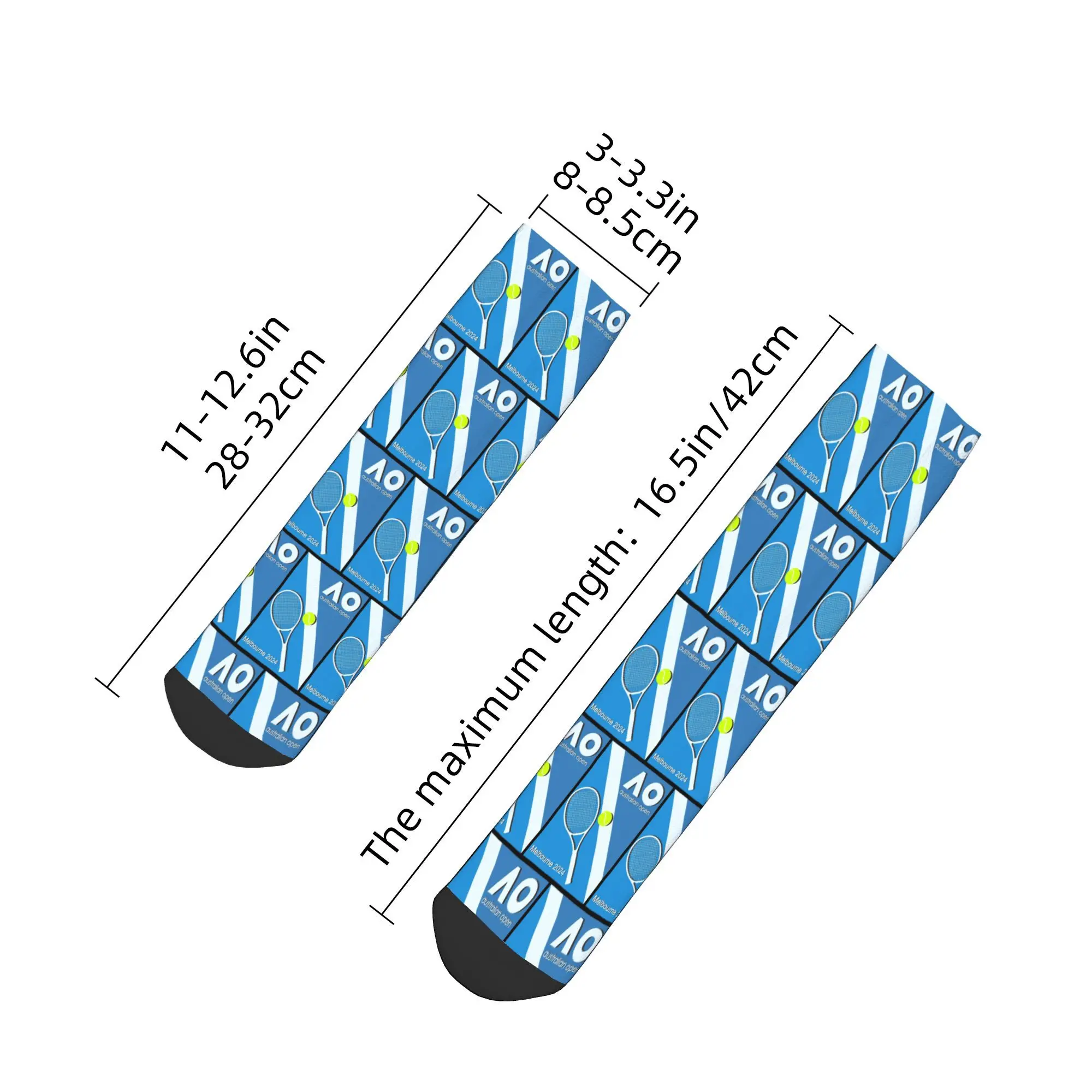 Australian Open AO Socks Harajuku High Quality Stockings All Season Socks Accessories for Man's Woman's Gifts