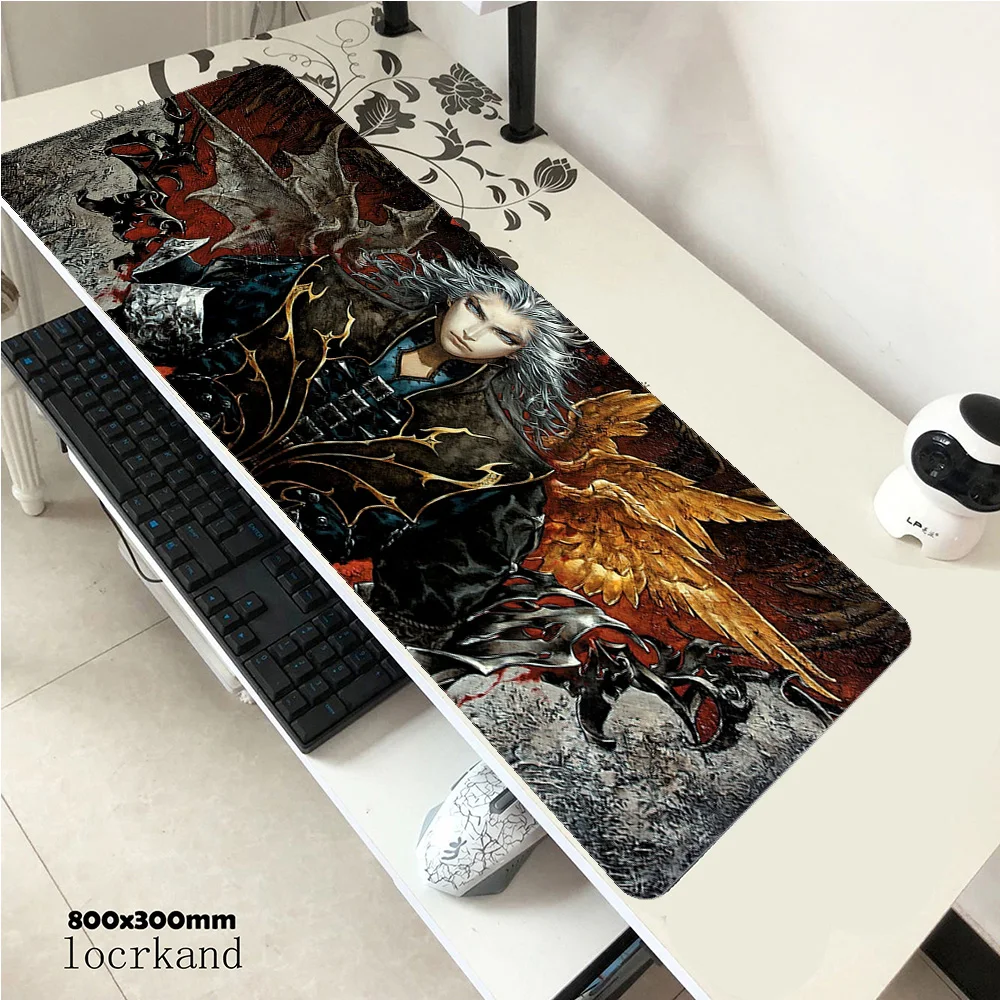 Castlevania mousepad gamer casa 800x300x2mm gaming mouse pad acessórios para notebook padrão de massa portátil padmouse tapete ergonômico