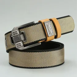 Men's Pin Buckle Youth Overalls Canvas Waistband Belt Casual Retro Decorative Belt Fashion High Quality Webbing Belt c032