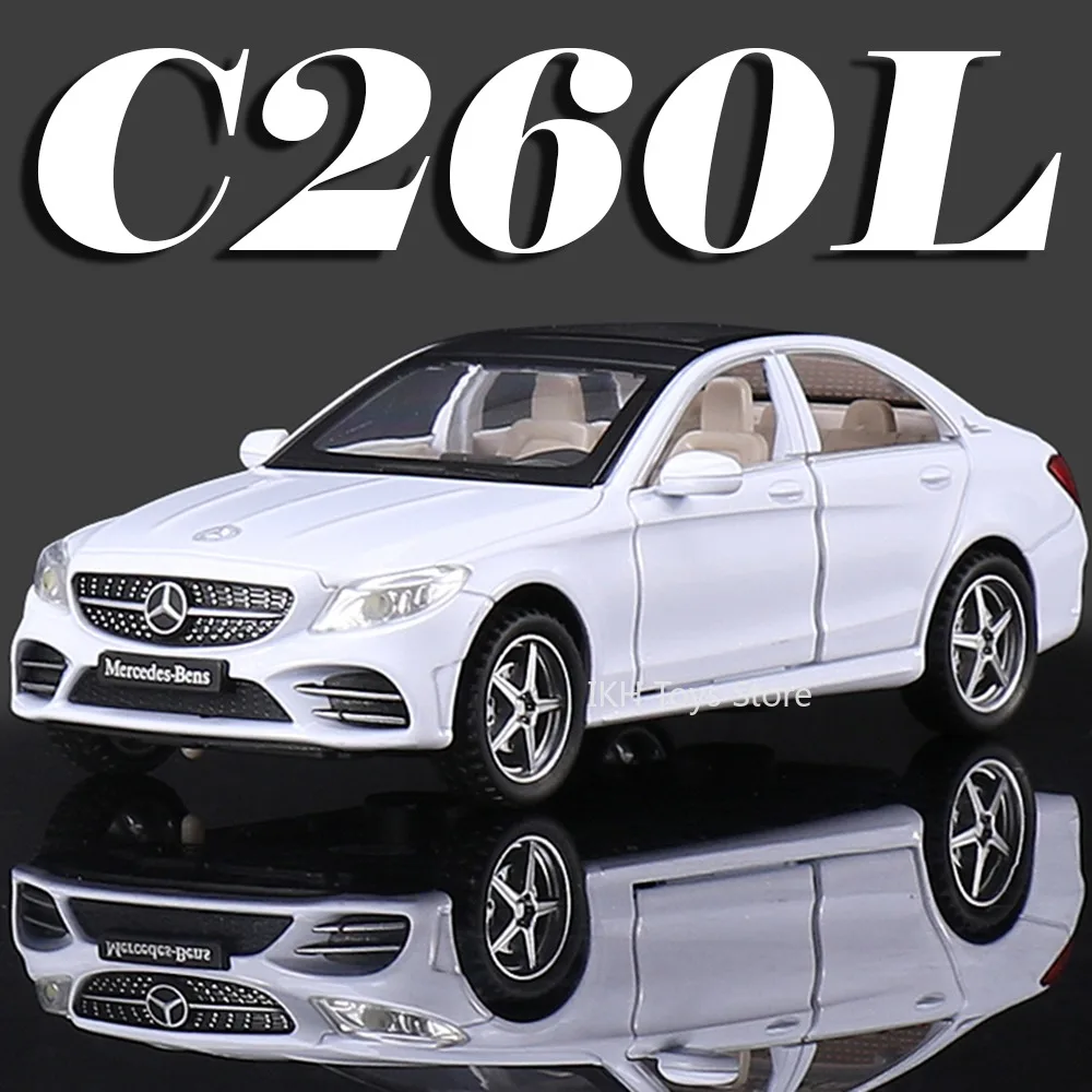 

1:32 C206L GLE G63 Model Toy Cars Alloy Diecast Sound Light Pull Back Doors Opened Simulation Vehicles for Kids Festival Gifts