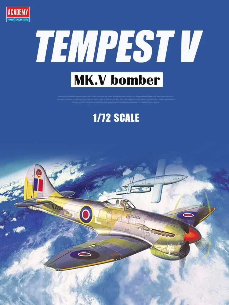 Academy Assembly Aircraft Model Kit 12466 Tempest V fighter bomber 1/72