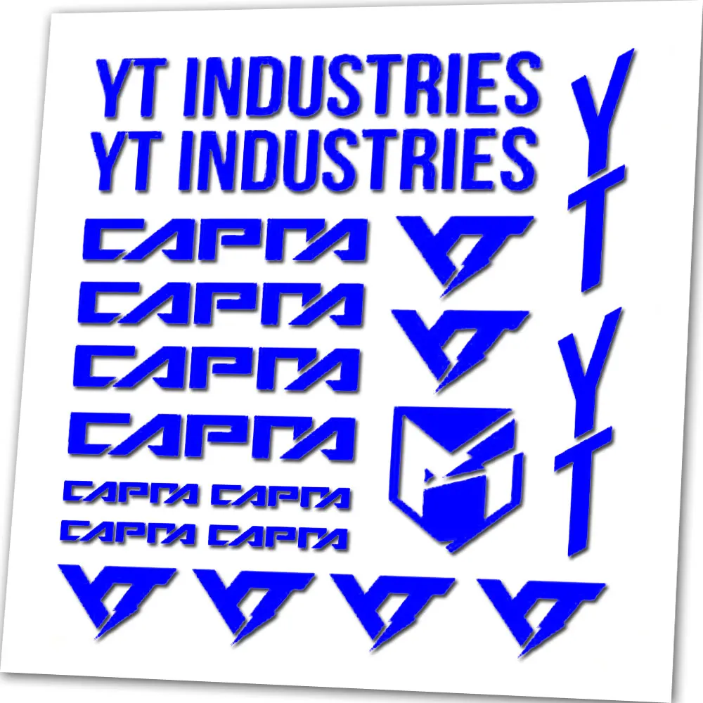 لـ YT Industries CAPRA مجموعة إطار الدراجة استبدال ملصقات الشارات، Mtb. ركوب الدراجات، بي ام اكس، سيارة، فان