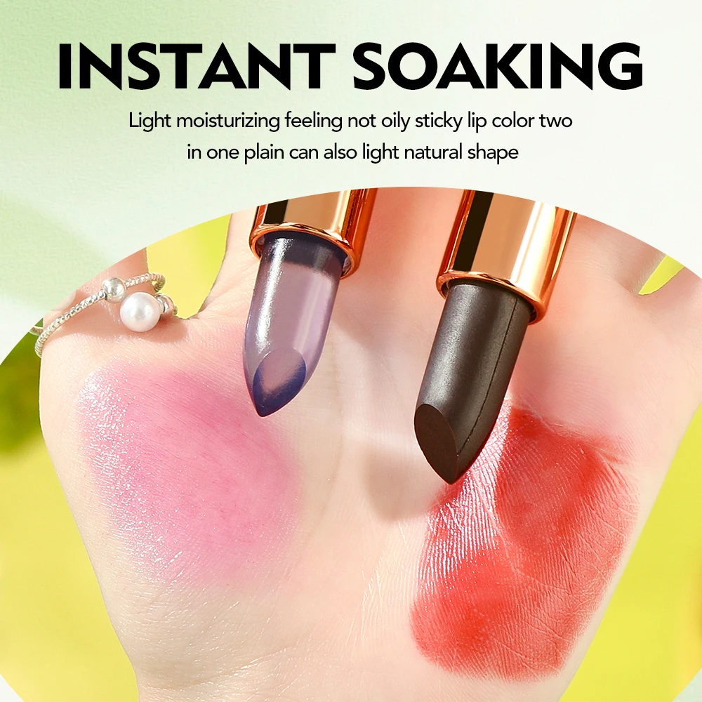 Aloe Vera Color Changing Lipstick – Moisturizing pH Reactive Lip Balm, Transfer-Resistant Long-Lasting Lip Color, Natural Flush