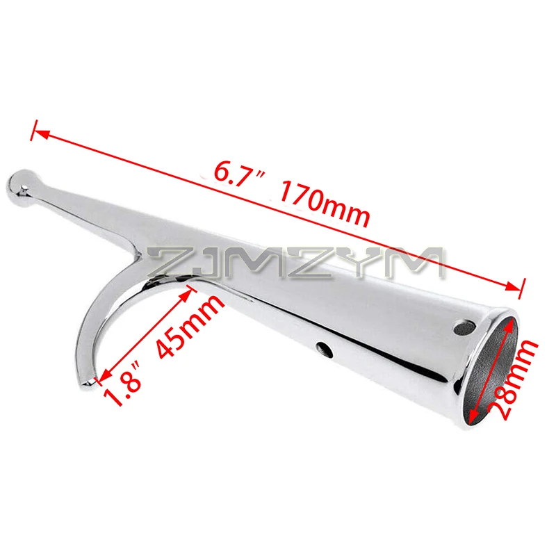 316 Stainless Steel Boat Hook 28MM/34MM Inner Diameter Marine Grade Accessory Marine Hook Head For Inflatable Fishing Boat Kayak
