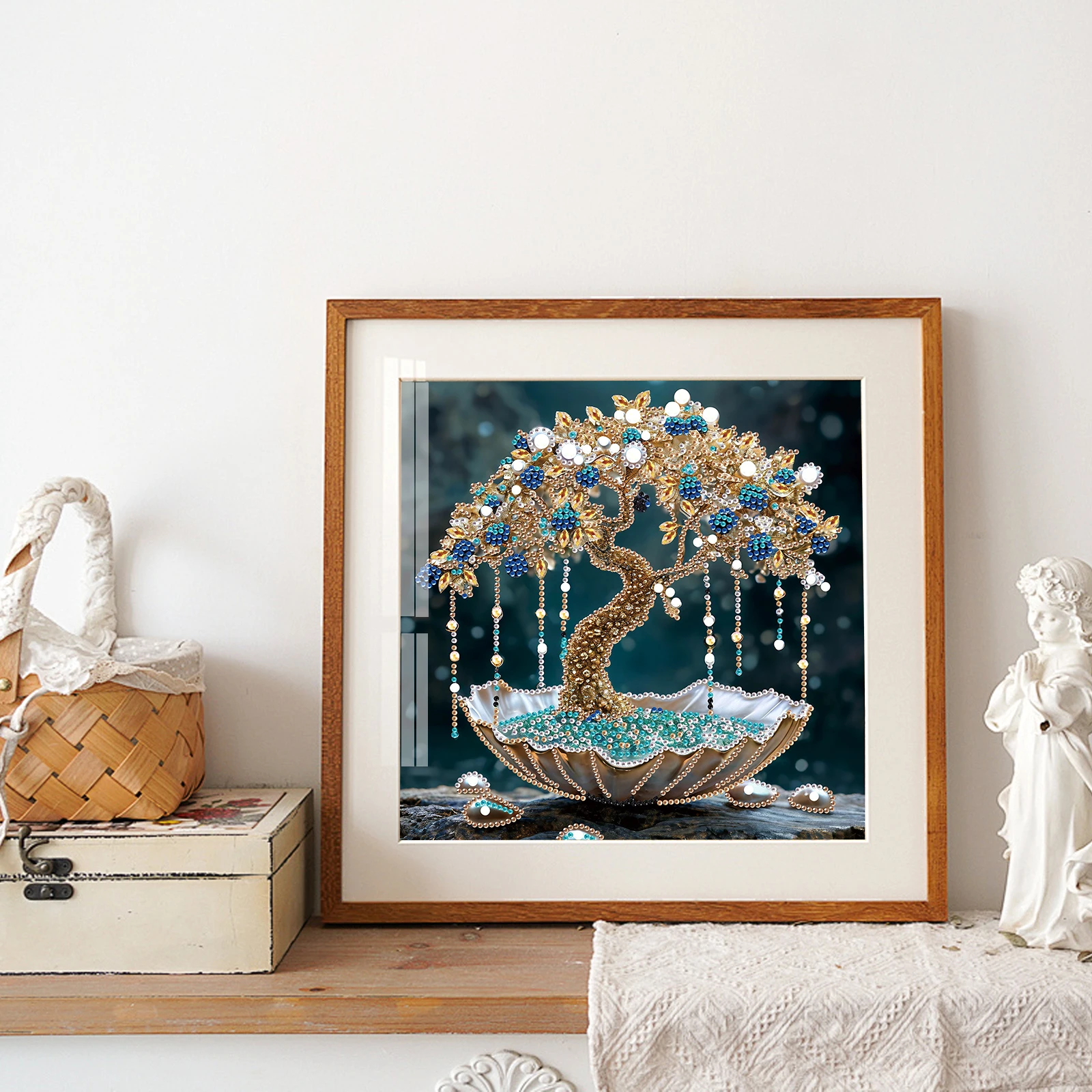 DIY money tree Special Shape Diamond Art Painting Kit for Adult Beginner,Crystal Diamond Dot Kit for Home Wall Decoration Gift - view 6