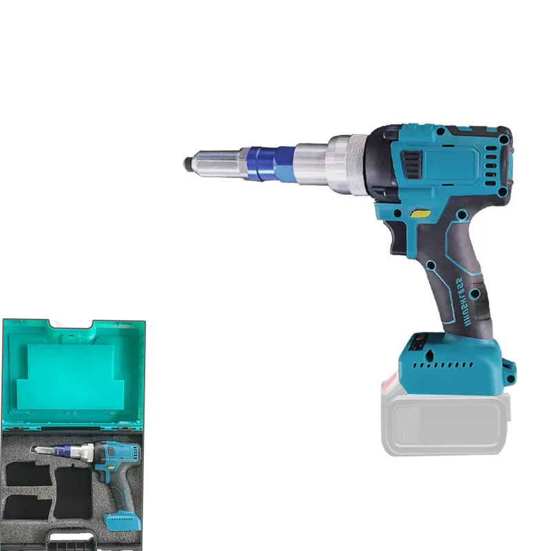 Cordless Electric Riveter Gun Brushless Screwdriver Applicable Rivet 2.4-4.8mm Riveting Tool for Makita 18V Battery (No Battery)