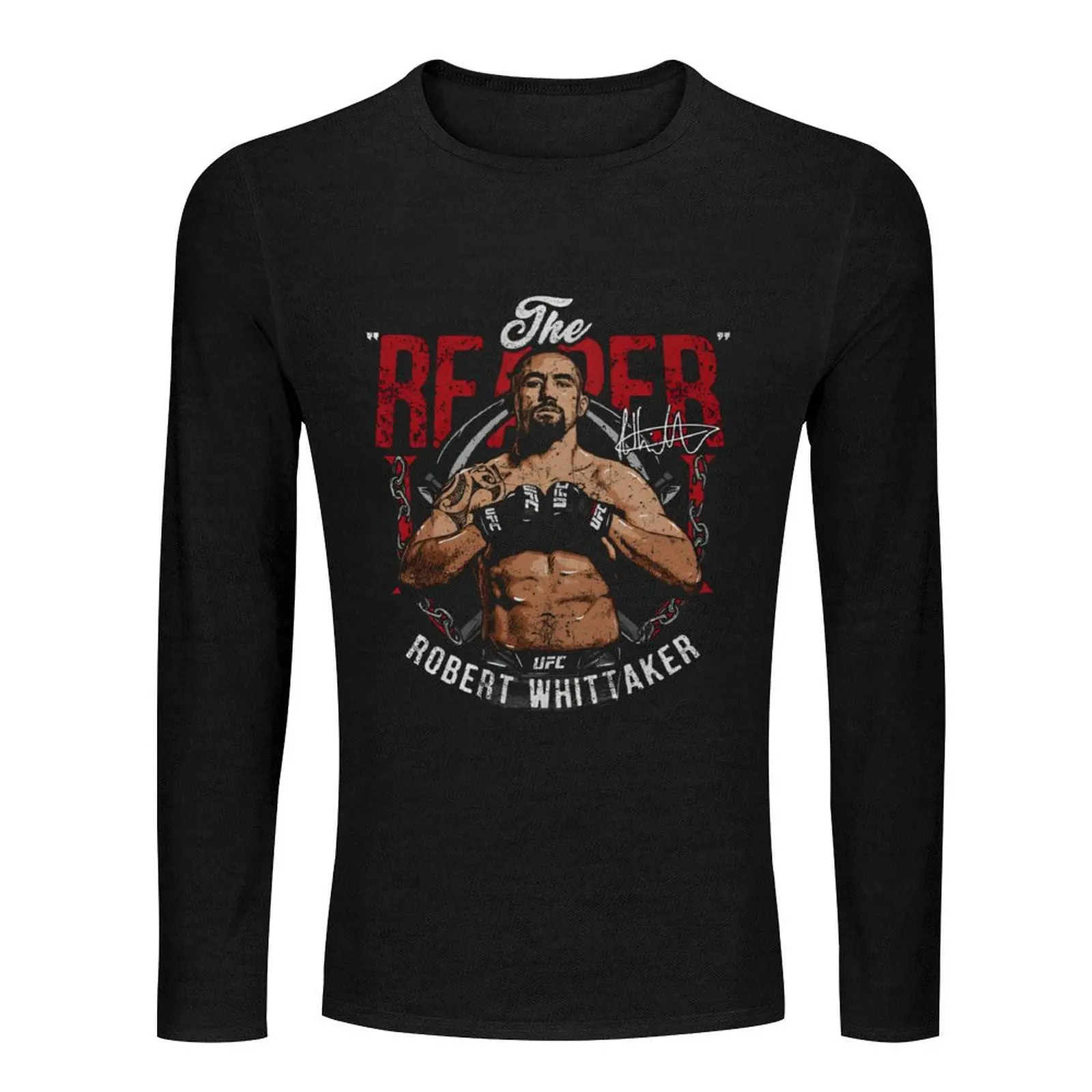 Robert Whittaker The Reaper Long T-Shirt graphic t shirts funny t shirt Oversized t-shirt Tee shirt black t shirts for men