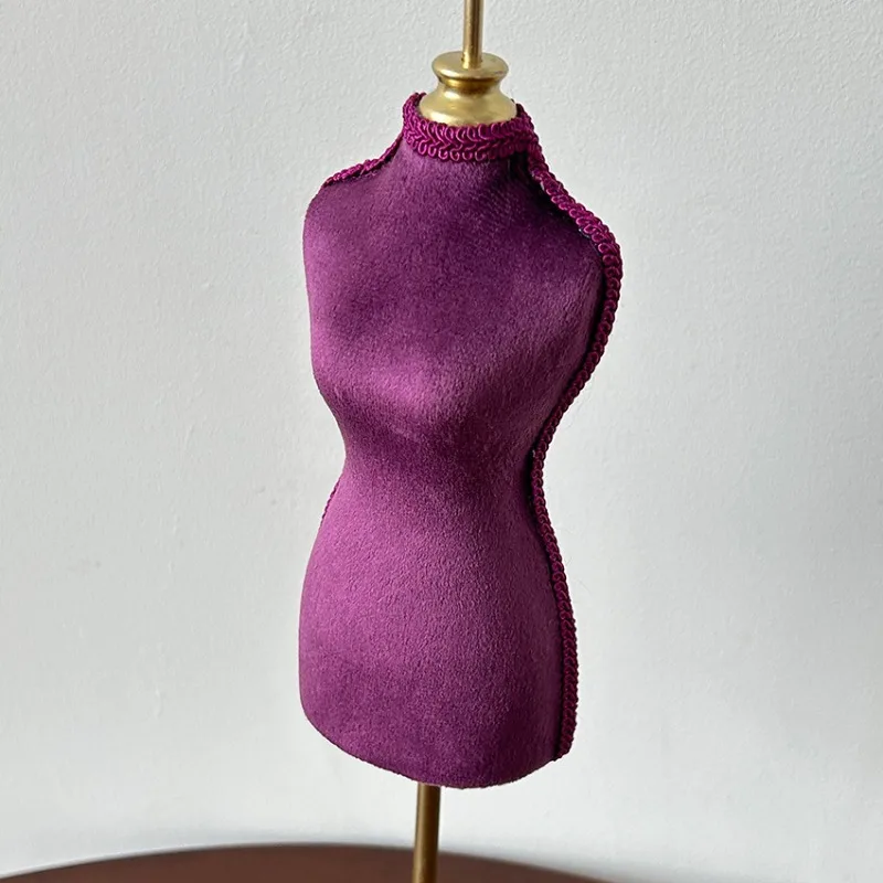 المخملية حامل المجوهرات الجواهري الحد الأدنى القرط تخزين حامل المعارض مكافحة قلادة عرض الرف تغليف المجوهرات الدعامة