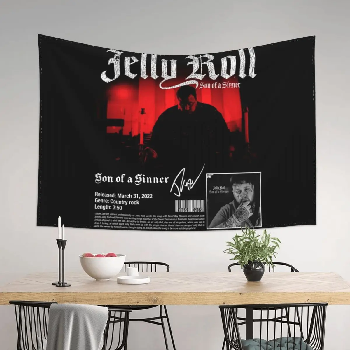 

Jelly Roll Vintage Tapestry Things To Decorate The Room Home Decorations House Decor Wall Hanging Decor Tapestry