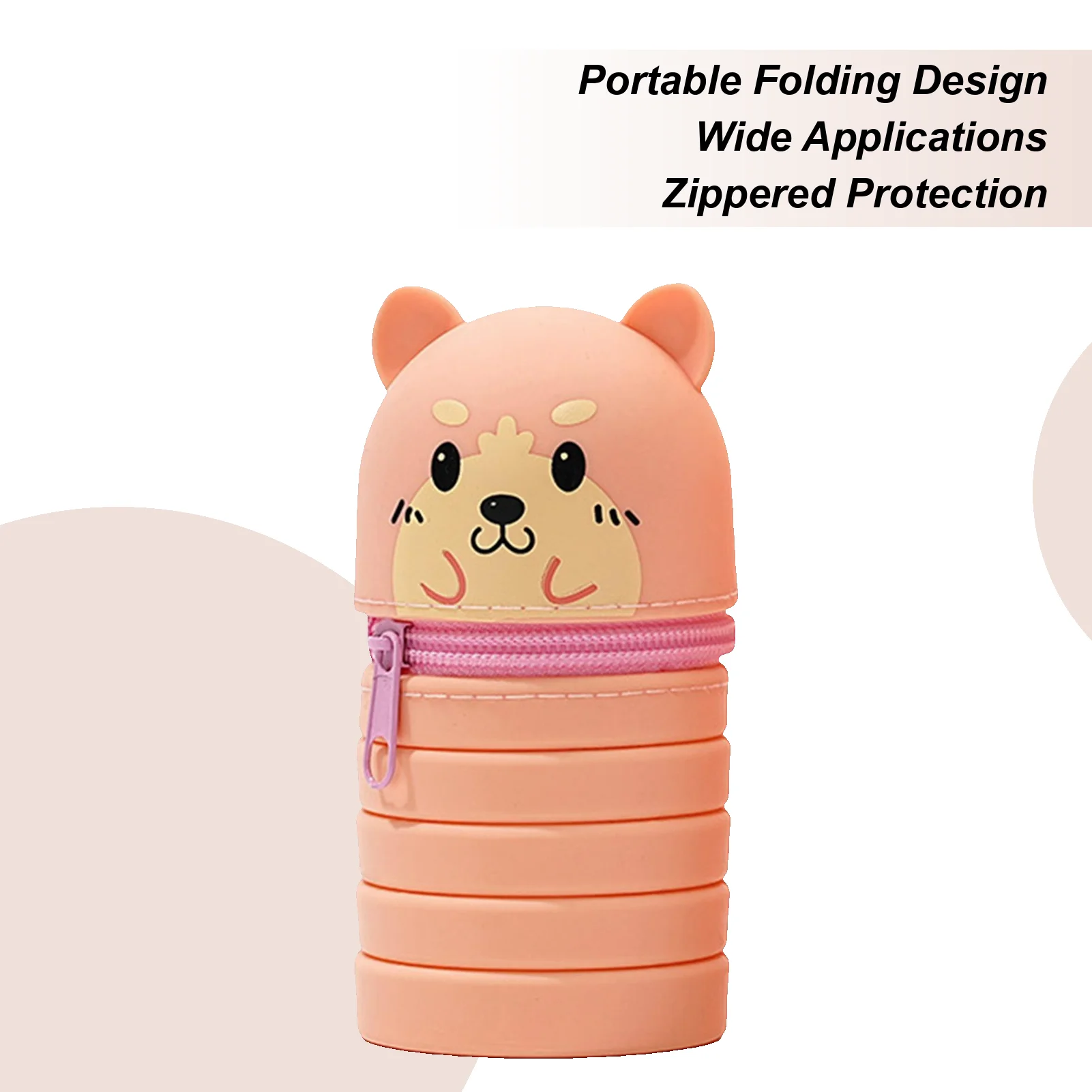 حامل قلم مكتب تلسكوبي حقيبة أقلام رصاص حامل قلم قابل للسحب سيليكون التخزين المنظم للمنزل النوم مدرسة الفصول الدراسية المراهقين