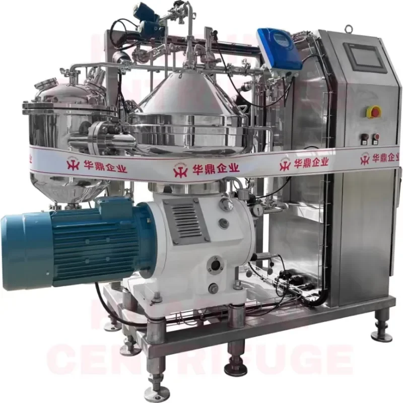 HCY Beer Disc Stack Centrifuge Separator Yeast for the Brewing Industry Craft Beer Green Beer Disc Centrifuge