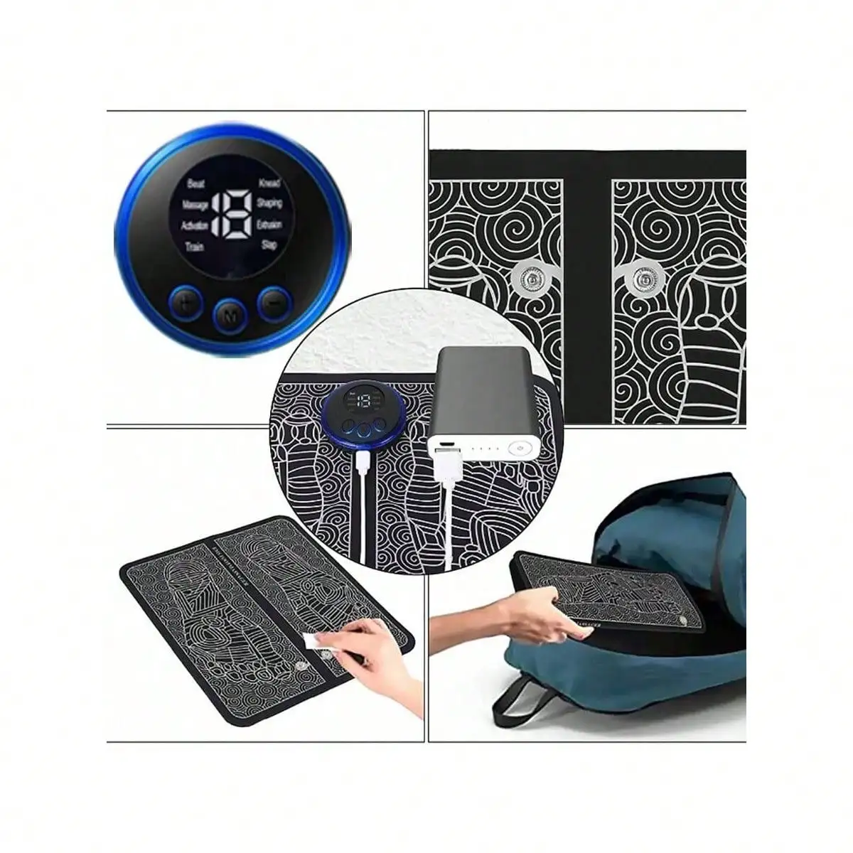 Intelligent Massage Sole Pad For Household Portable Sole Massager USB Charging Model image 5