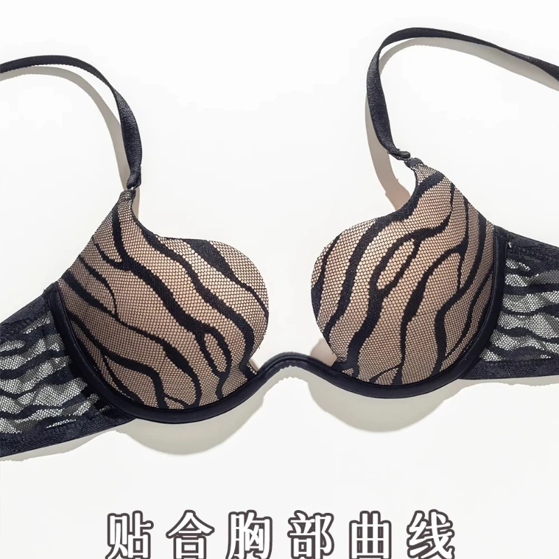 MOYISU Victorian Push Up Sensual Lingerie Set Women's Deep V Lingerie to Enhance Small Bust, Anti Sagging Support Collection Bra