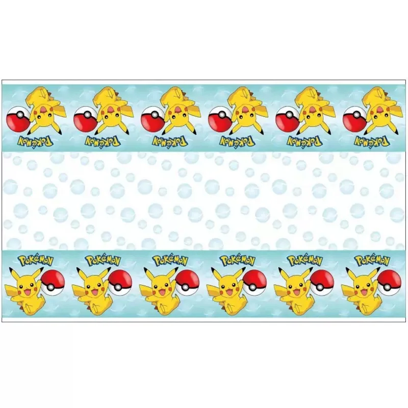 Pokémon Tafelkleed Verjaardagsparty Decoratie Pikachu Tafelkleed Tafelbedekking Babyshower Kinderspeelgoed Cadeau Party Benodigdheden