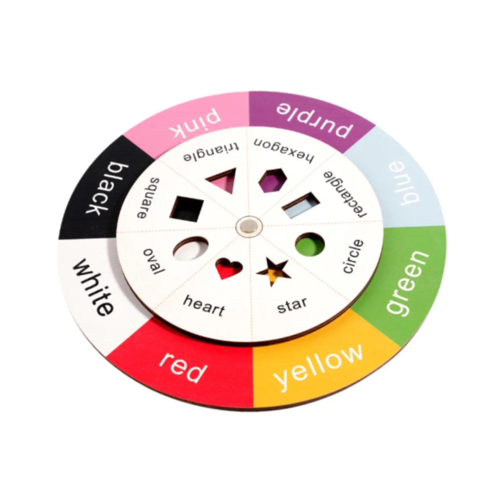Color Shape Sorter Educational Interactive Play Colors and Shapes Recognition Enlightenment Turntable Wheel for Children Home