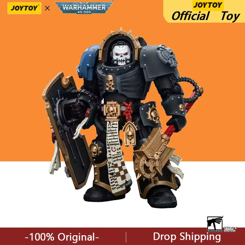 

[Pre-order]JOYTOY Warhammer 40K Action Figure 1/18 Ultramarines Chaplain in Terminator Armour Model birthday
