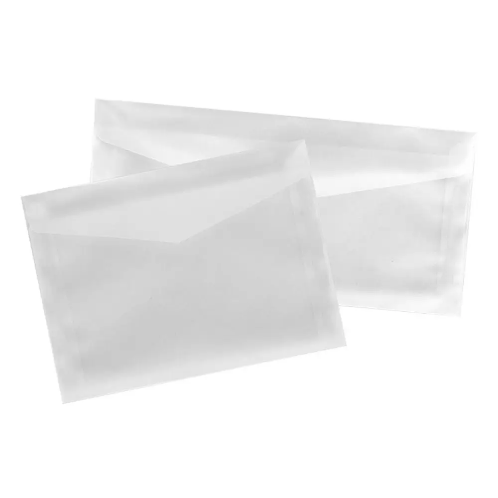 10Pcs Semi-transparent Sulfuric Acid Paper Envelopes Vintage Letter Blank Envelope for Wedding Invitation Gift Packing