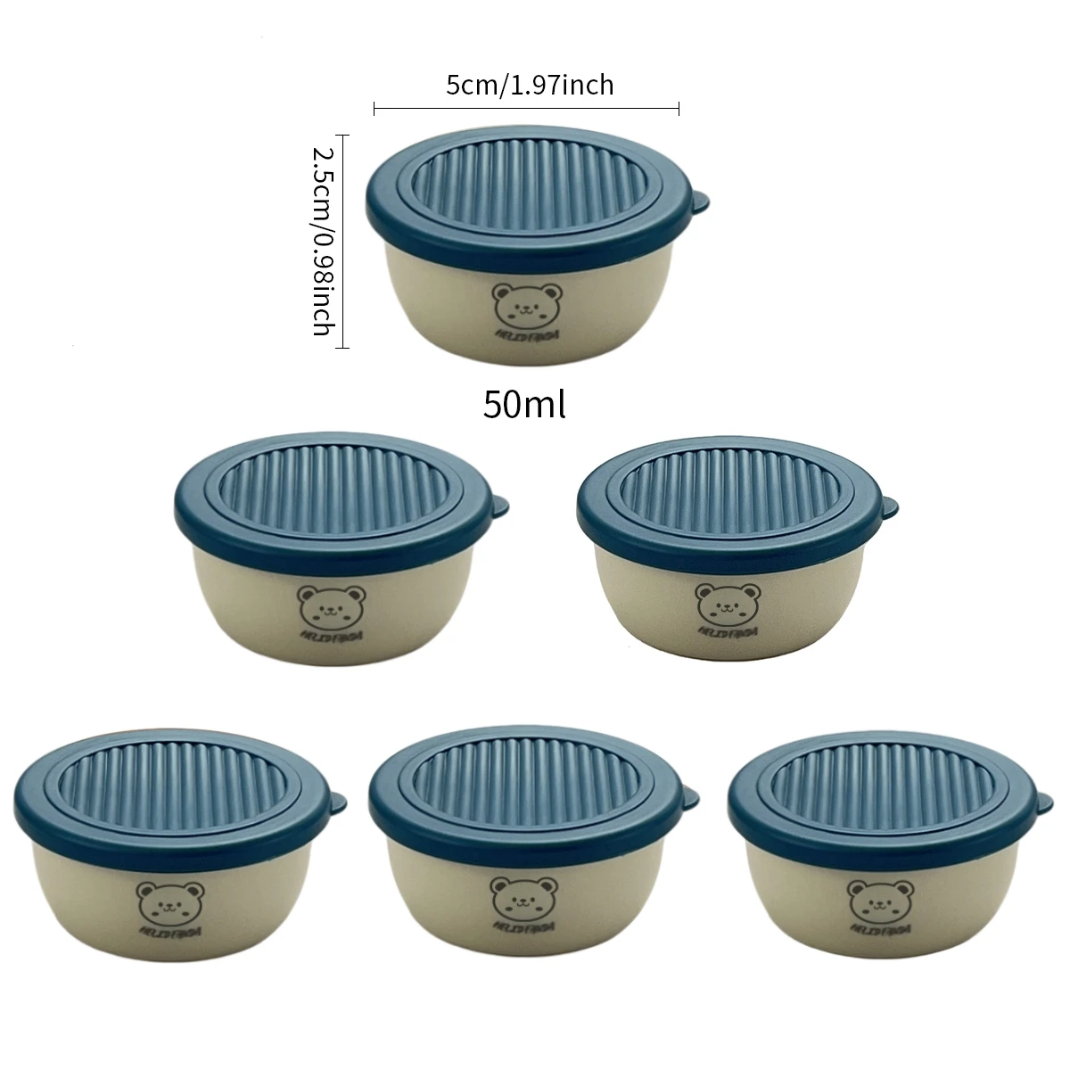 2/6 Stuks Mini Salade Saus Container Outdoor Draagbare Plastic Saus Cup Met Deksel Herbruikbare Lekvrije Moer Snack Voedsel opbergdoos