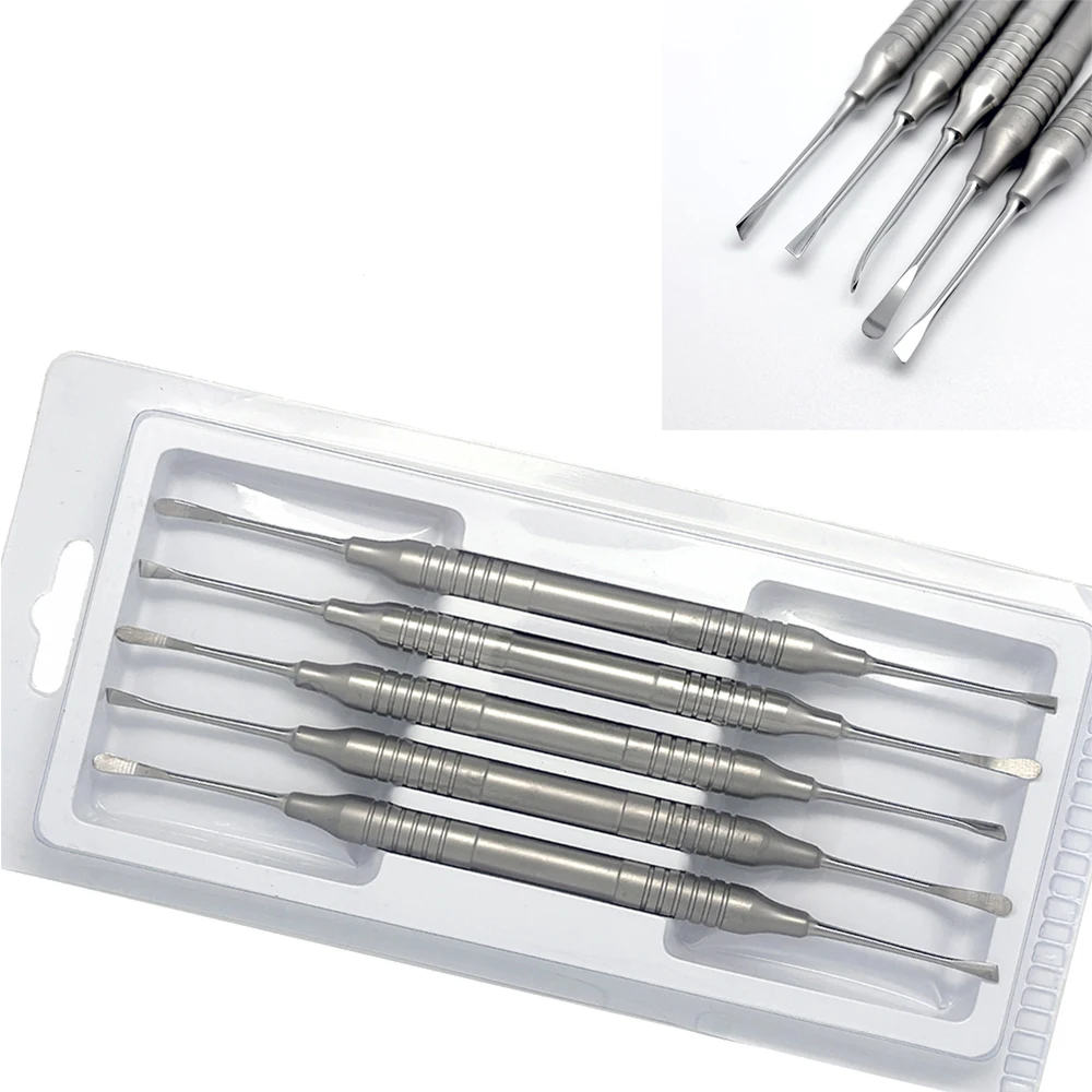 5Pcs/kit Dental Implant Periosteal Separator High Quality Double End Oral Tools Dentist Periodontal Instrument Tools