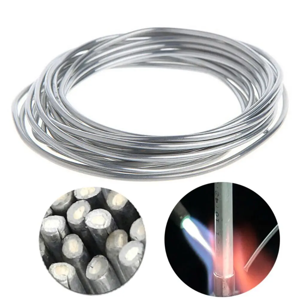 Low Temperature Easy Melt Aluminum Welding Rod Cored 1.6mm Wire Rod Solder No Need Solder Powder Weld Bar for Propane Torch