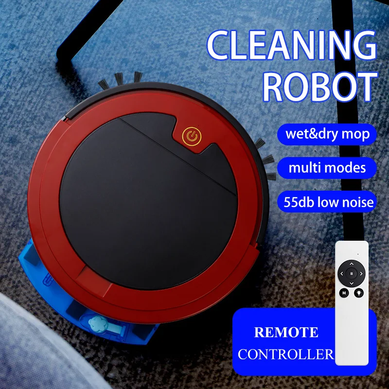 

Portable Smart Vacuum Cleaning Robot with Timer and Remote Control