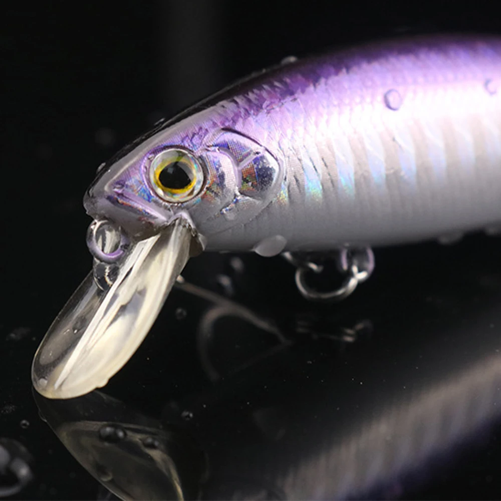 Minnow flotante lento Jerkbait 6cm 5g Wobbler cebo duro Flash Shad para lubina trucha agua salada señuelo de pesca de agua dulce