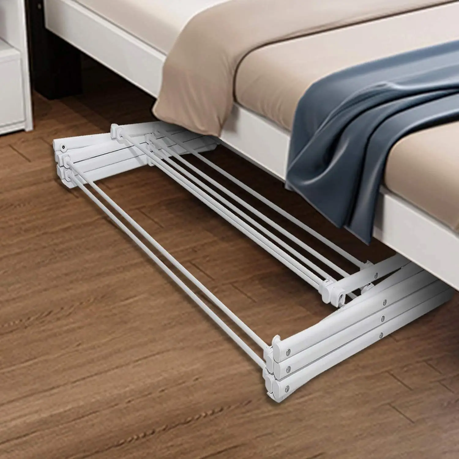 Folding Clothes Drying Rack, Large Capacity Portable Laundry Rack for Balcony, Over Door Towel Dryer for Baby Clothes Socks