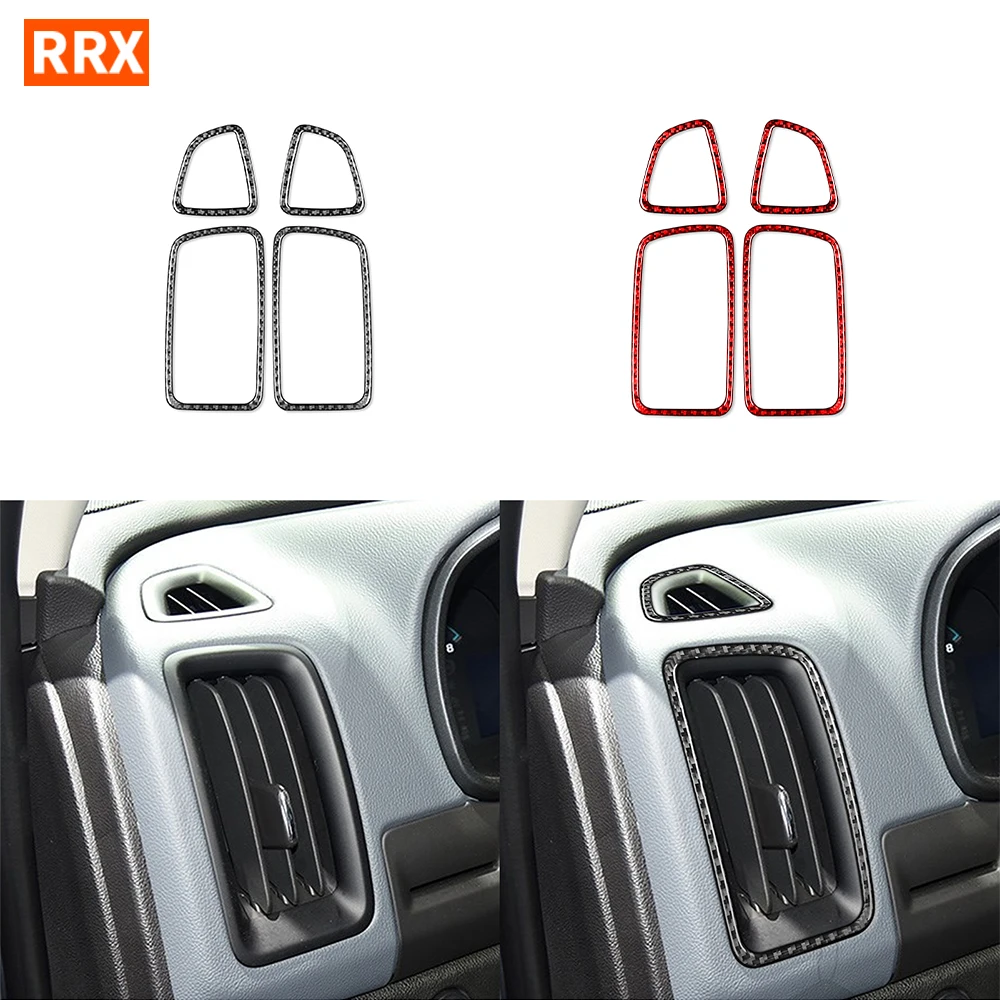 

For Chevrolet Colorado For GMC CANYON 2015+ Central Control Instrument Sides Air Outlet Vent Carbon Fiber Sticker Accessories