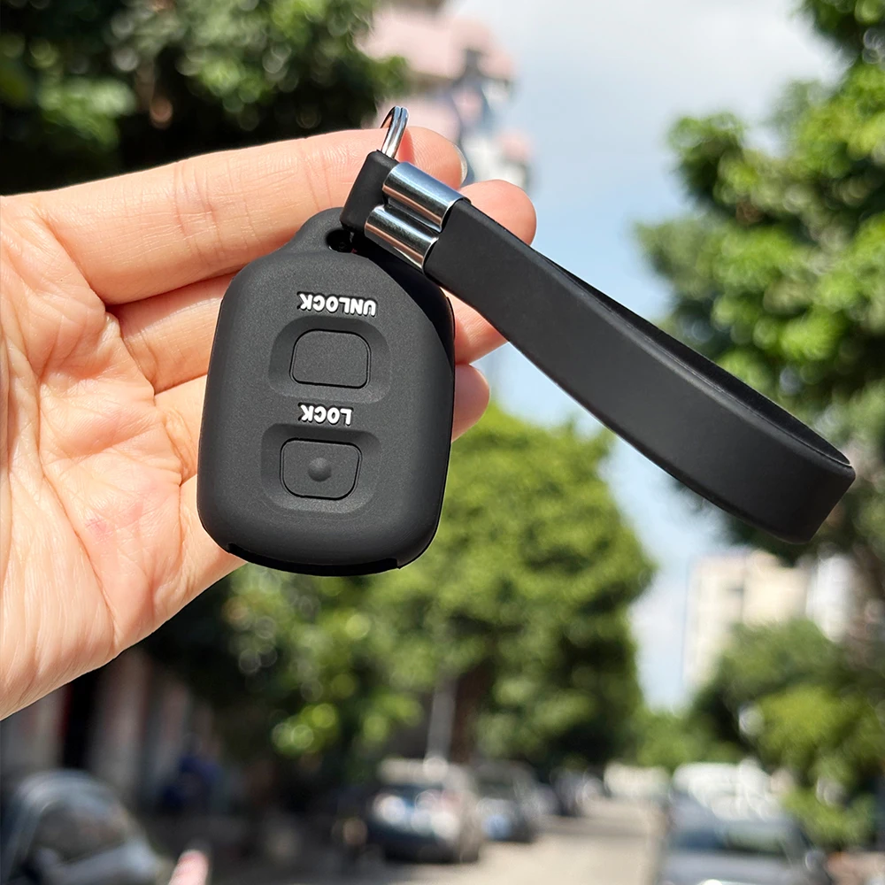 Chave fob capa proteção para daihatsu sirion 2 terios sirion 2 ipsum para toyota corolla g6 rav4 chaveiro titular