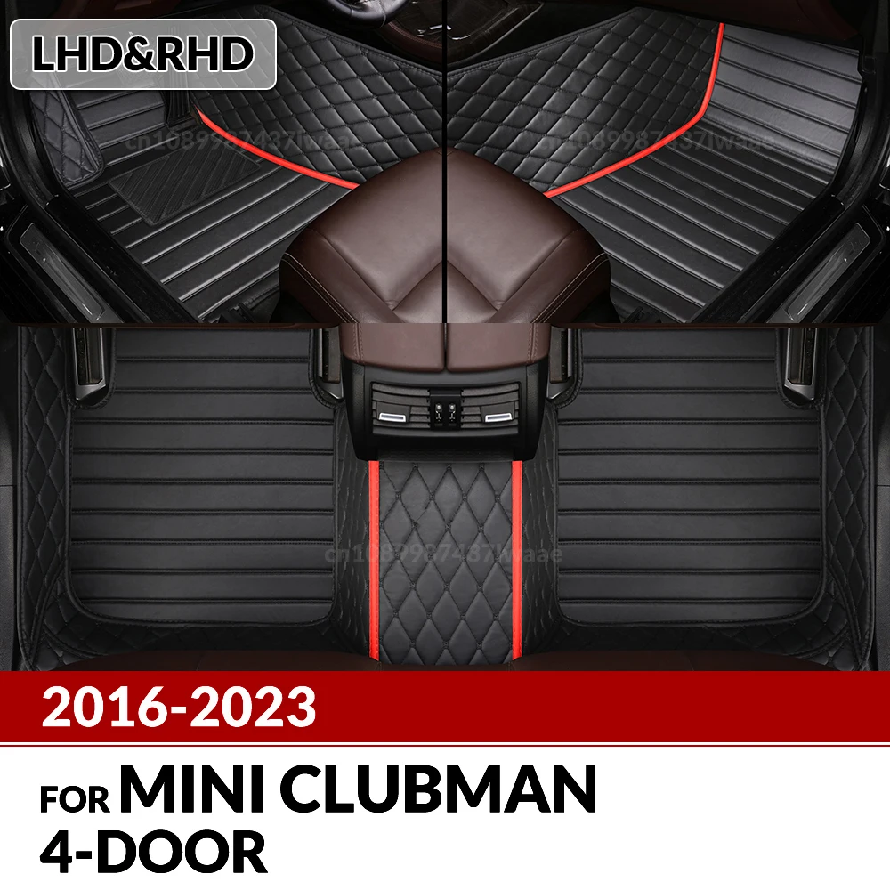 

Автомобильные коврики для MINI CLUBMAN (4-ДВЕРНЫЕ) 2016-2023 22 21 20 19 18 17 Пользовательские подушечки для ног автомобильный ковер чехол аксессуары для интерьера