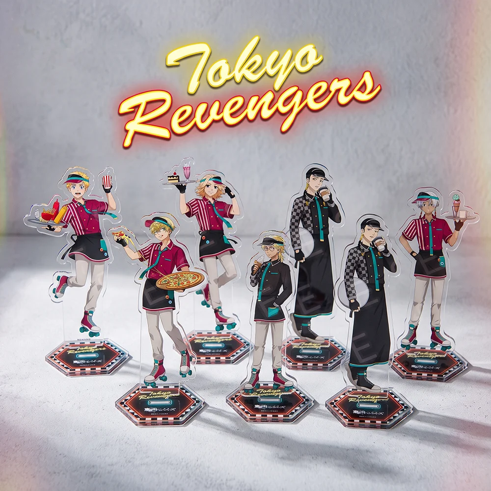 Tokyo Revengers Hanagaki Sano Ryuguji Diner Cafe 15CM Acrylic Stand Keychain 2026 New Anime Stand Desk Ornament Collection Gift