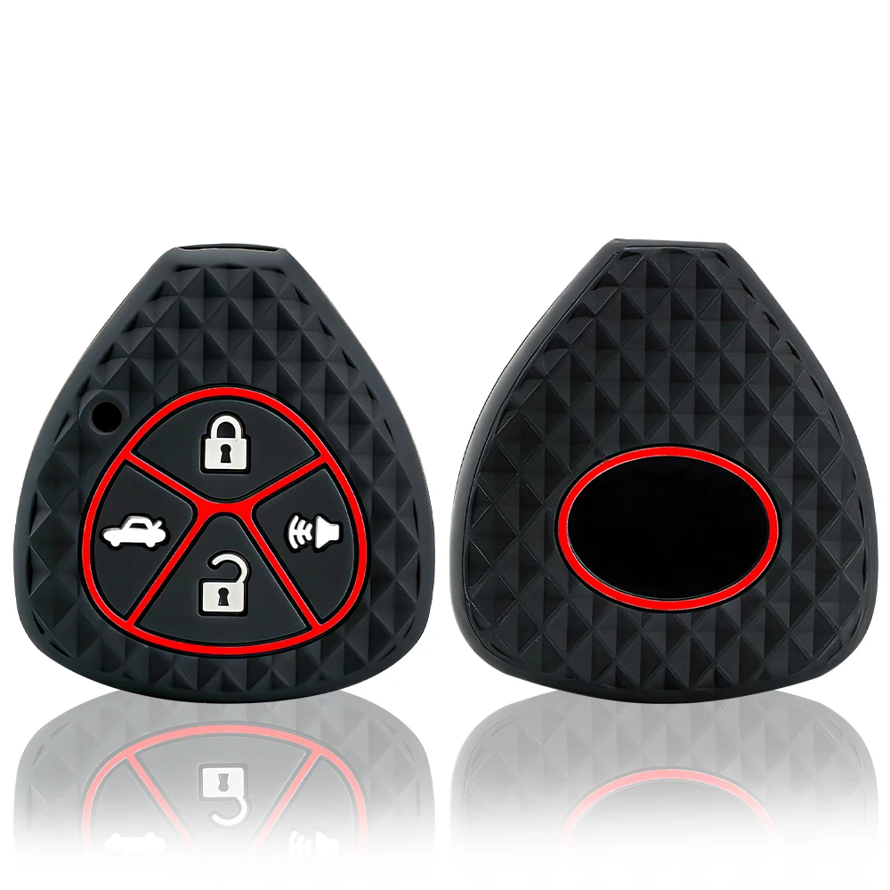2/4 buttons Key Holder Case for Toyota Yaris/Vitz Auris Mk I 2007 Corolla Verso Hilux 7 RAV4 Porte Camry Car Key Cover Keychain