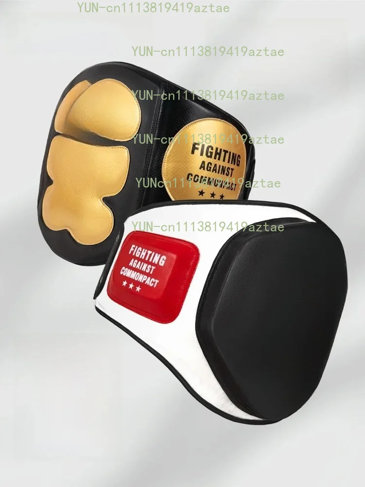 Thickened Boxing Waist Target Muay Thai Belt Protector Training Equipment Ultra-Leather Sparring Partner Abdominal Pad