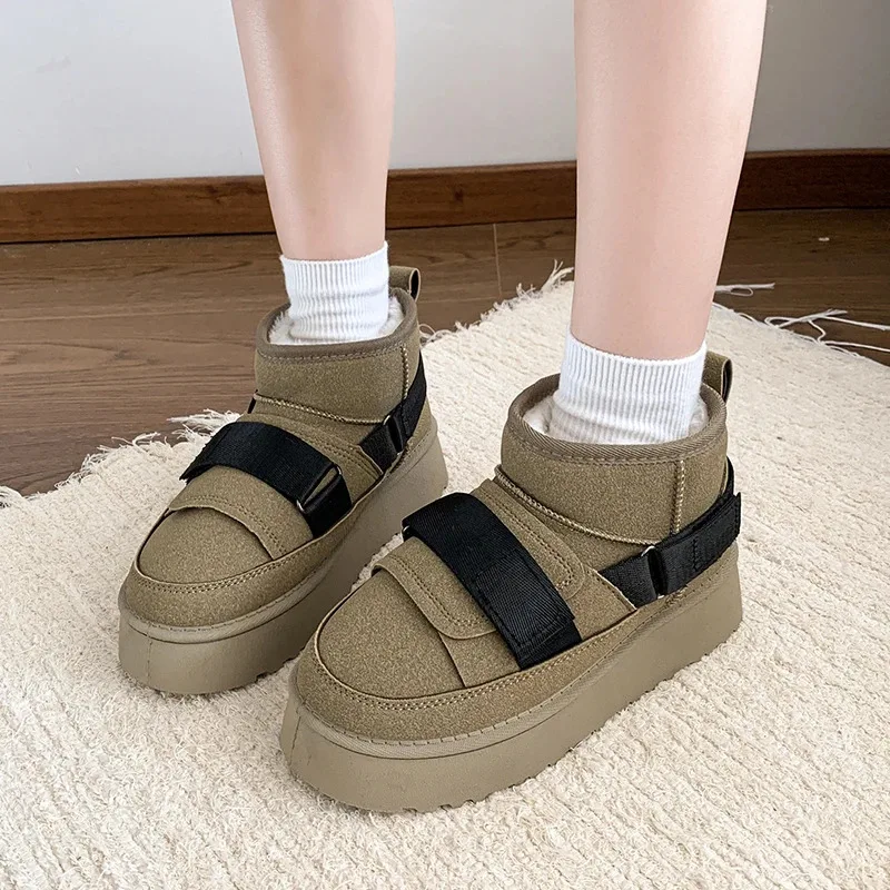 

Snow boots Women's Winter Fashionable, Comfortable warm outdoor snow boots, casual short boots, women's shoes