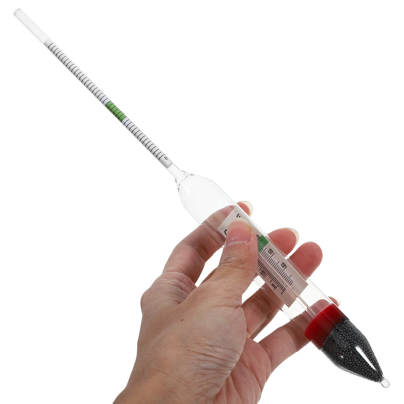 

Hydrometer Solid Glass Aquarium Salinometer Water Meter Fish Tank Sea Water Testing Tool Durable