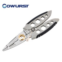 Multi-function wire stripper, 7 inch electrician's special tools, wire cutting, wire pulling, crimping, winding, screwing