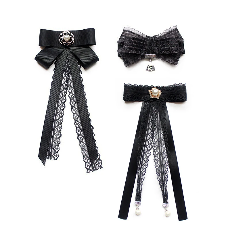 Hot Sale Polyester Ribbon Tie Black Casual Necktie Skinny Tuxedo Suit Shirt For Unique Wedding Daily Wear Party Accessories Gift