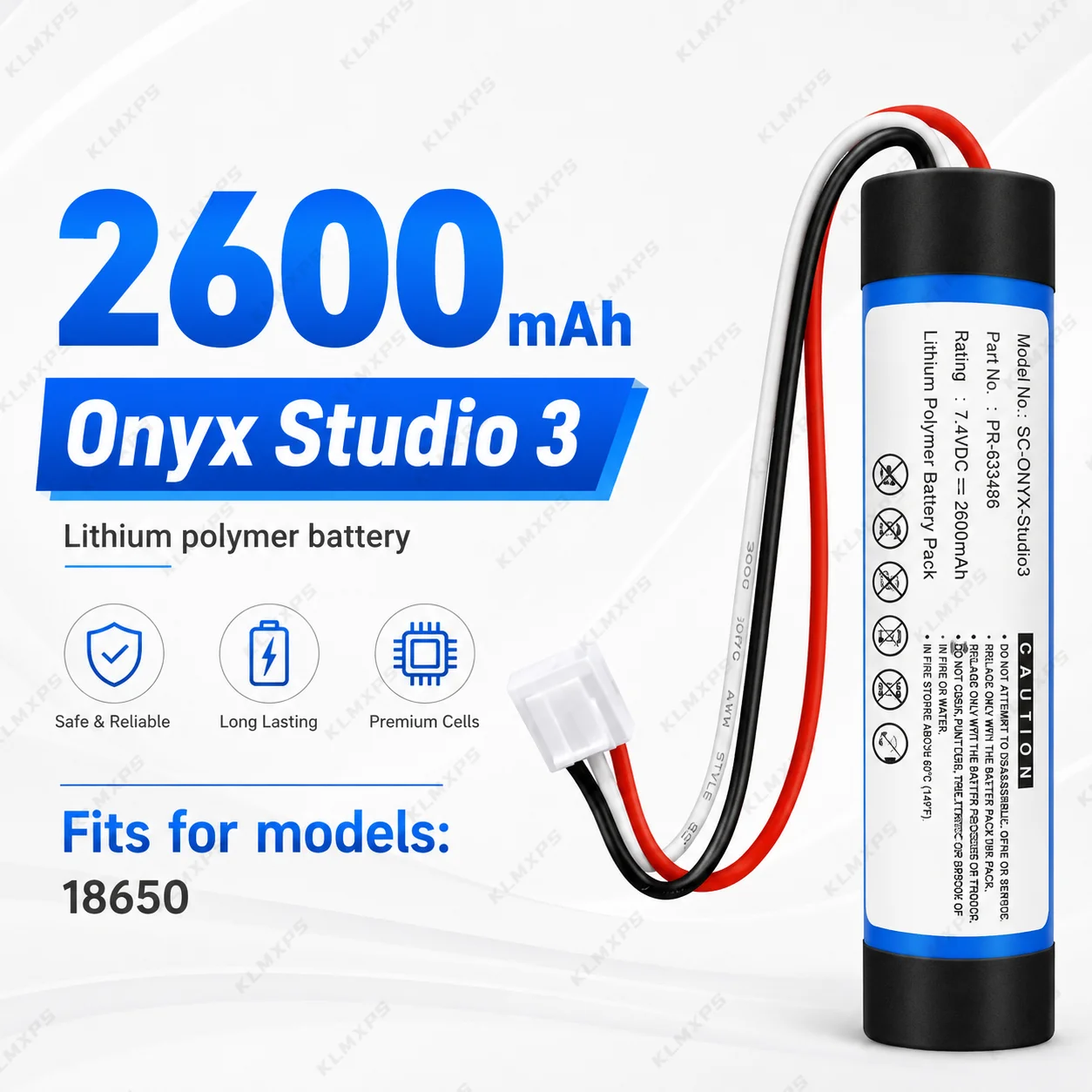 Replacement Speaker Battery ICR22650 LI11B001F PR-633496 IAA007NA For Harman/Kardon Onyx Studio 2 3 4 5 6 7