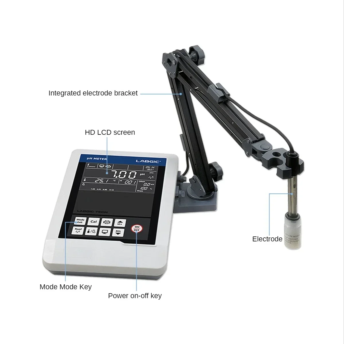 LABGIC LPH-A Medidor de Acidez de Mesa Display Digital Medidor de Acidez de Mesa Valor de Acidez Medidor de PH Tester